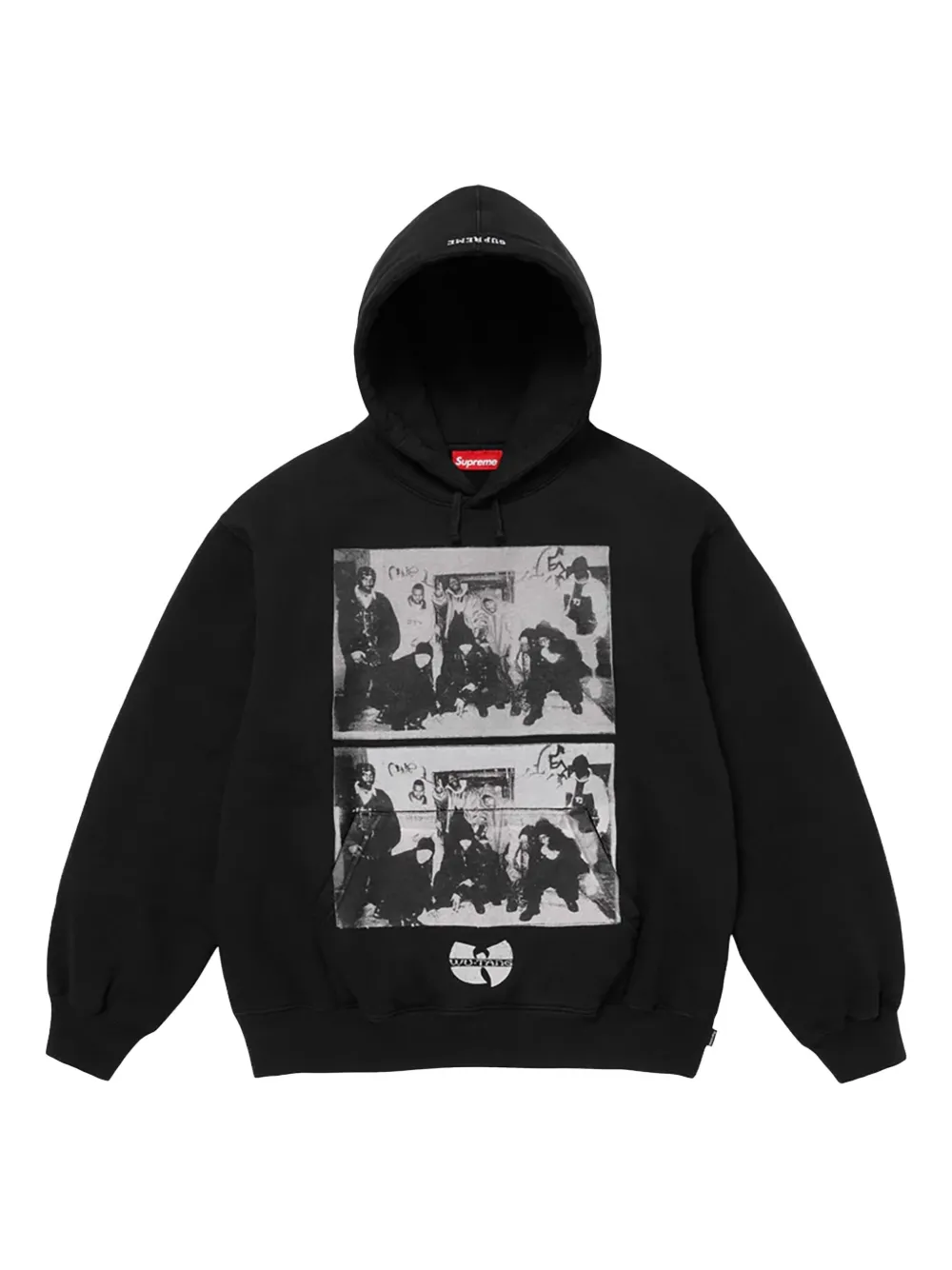 Supreme x Wu-Tang Clan graphic-print hoodie | Black | Image 1