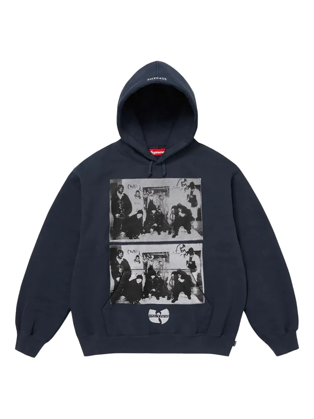 Supreme x Wu-Tang Clan graphic-print hoodie - ブルー