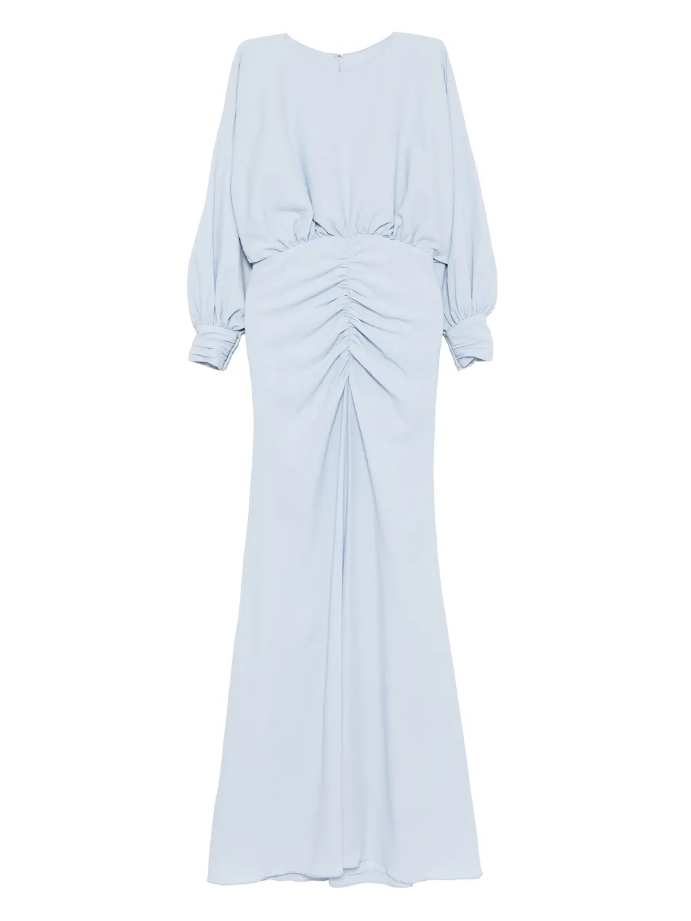 Amsale Abito con finitura texture - Blu