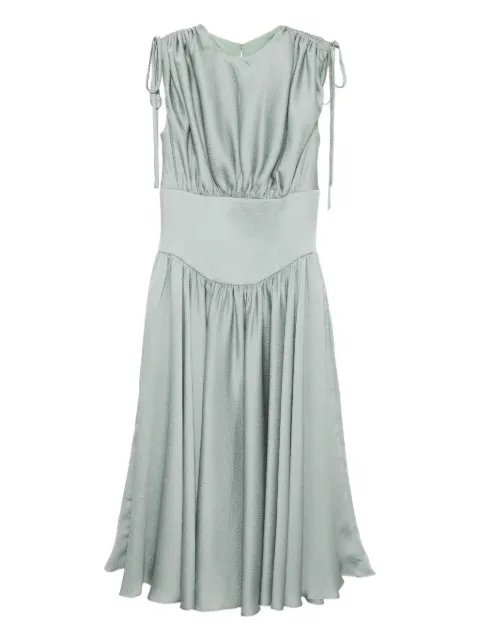 Amsale hammered satin dress