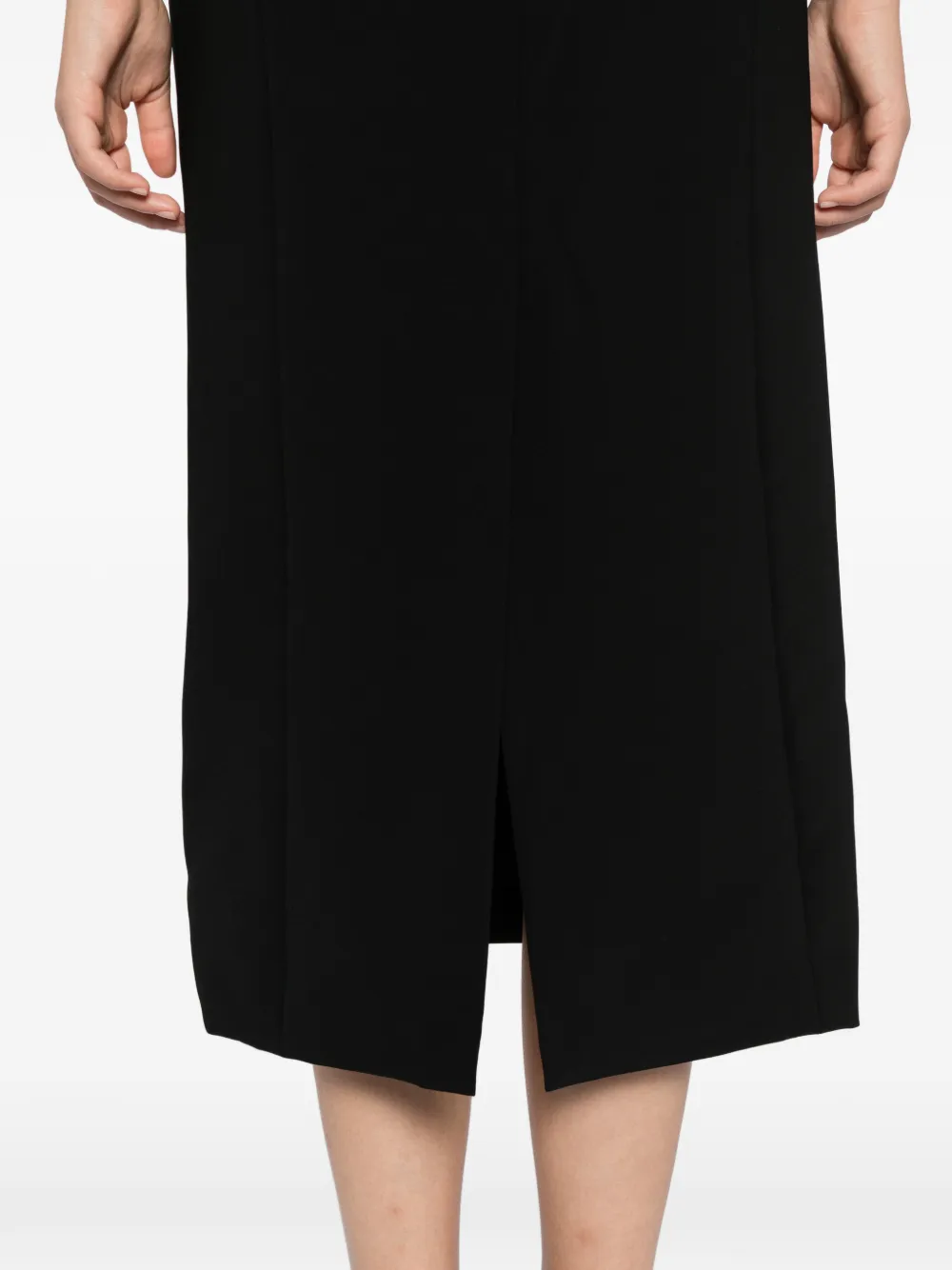 Amsale crepe dress Zwart