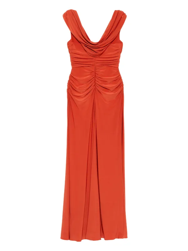 suellen twist neck halter midi dress Halter Neck Fit and Flare Midi Dress main image 1