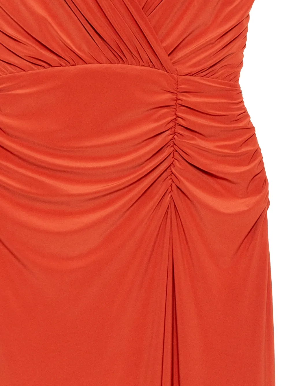 Amsale Satijnen jersey jurk Oranje
