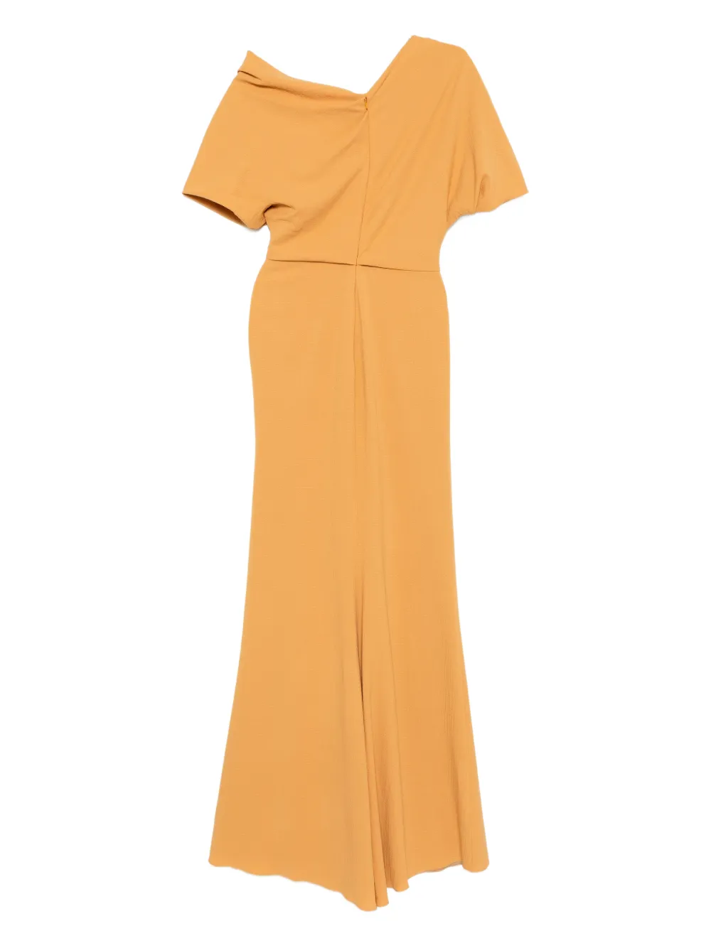 Amsale Jurk met bewerkte textuur - Oranje