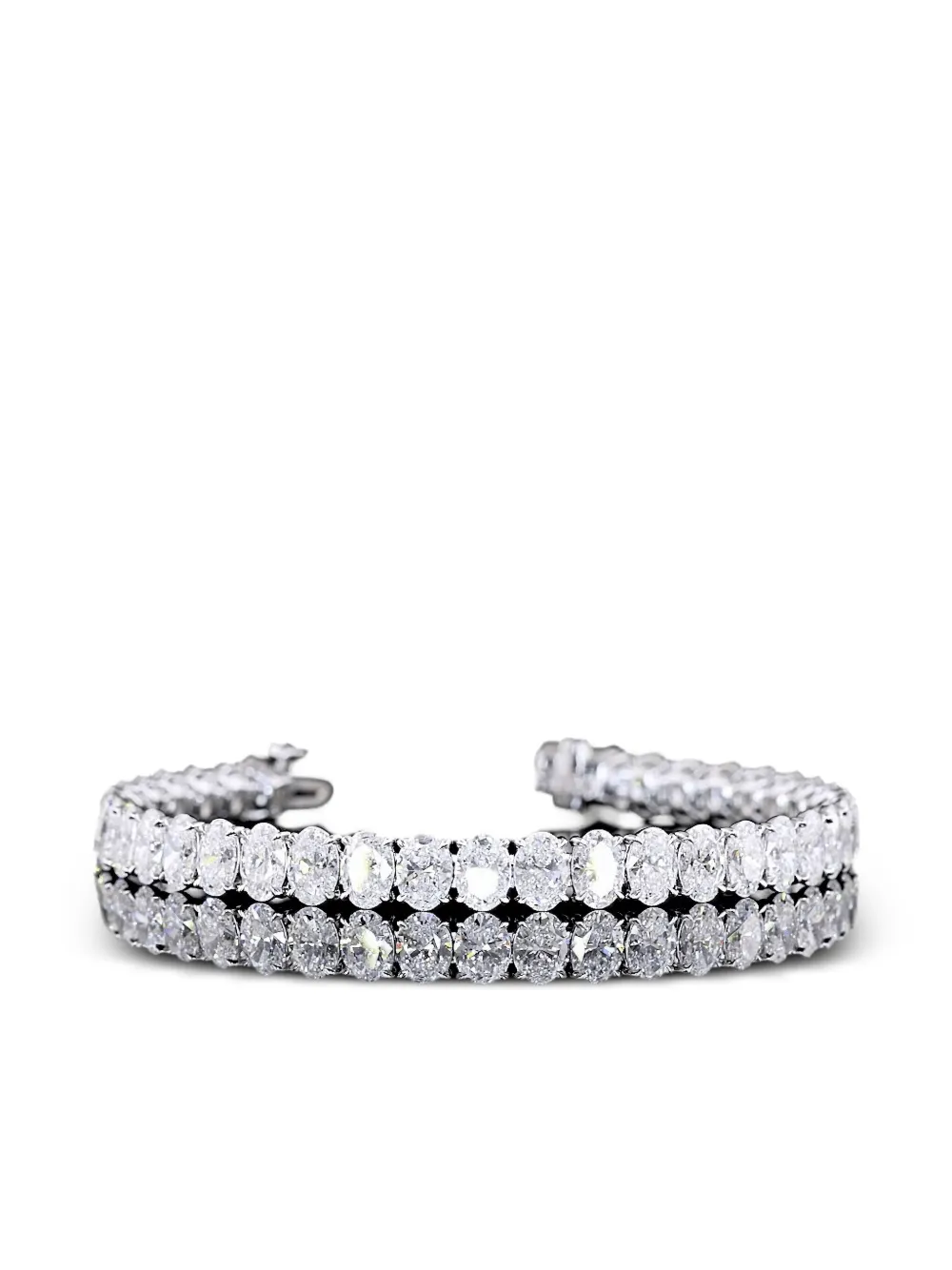 Jewels Aficionado 14K white gold diamond bracelet - シルバートーン