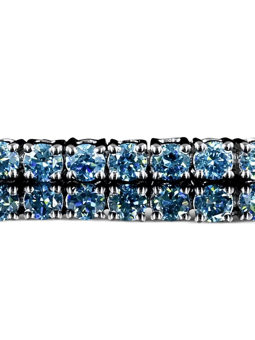 Jewels Aficionado 14k White Gold Diamond Tennis Bracelet In Silver