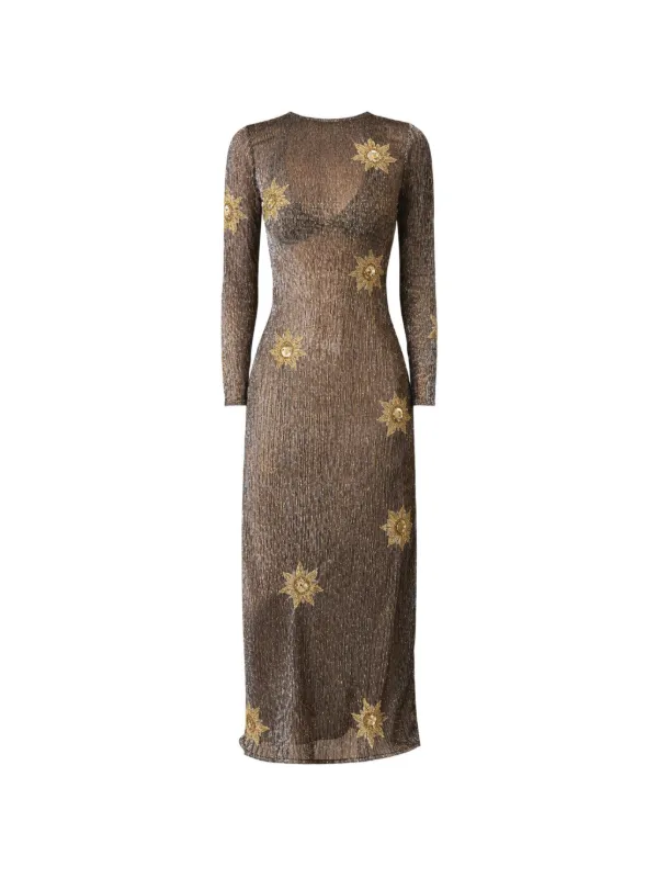 beige lace dress plus size Aphrodite Lace Midi Dress — Vintage Cream main image 0