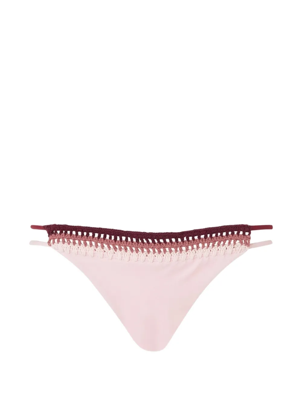 Leslie Amon Garis trim-detail bikini bottom - Rosa