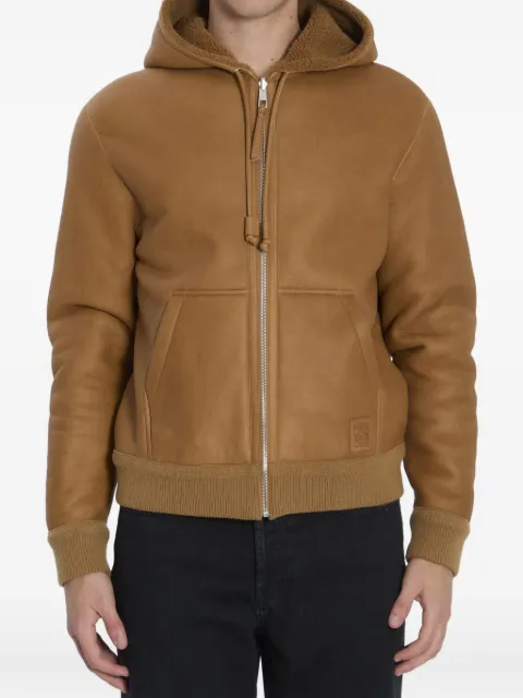 LOEWE hooded reversible leather jacket