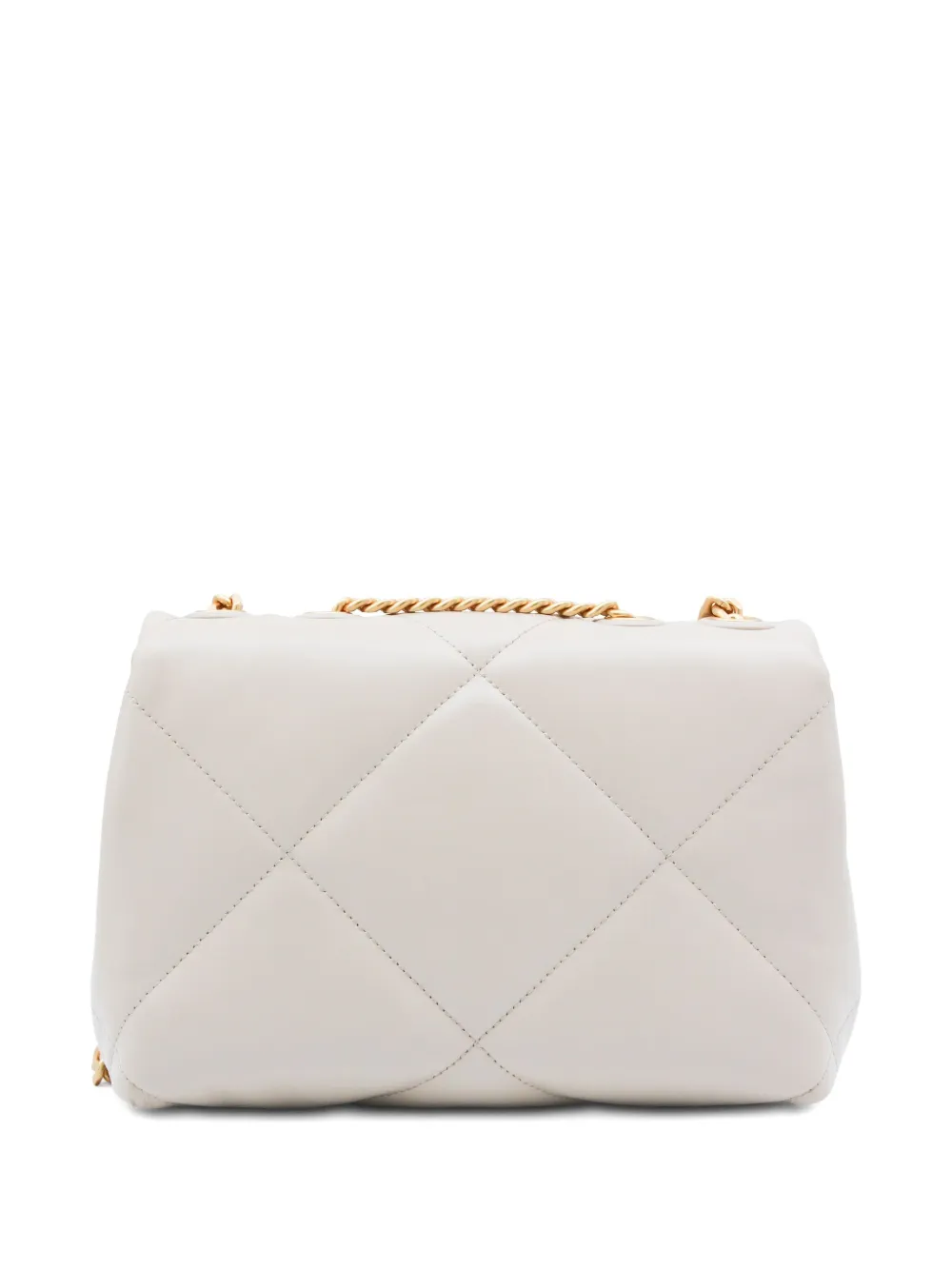 Tory Burch quilted chain leather shoulder bag - Beige