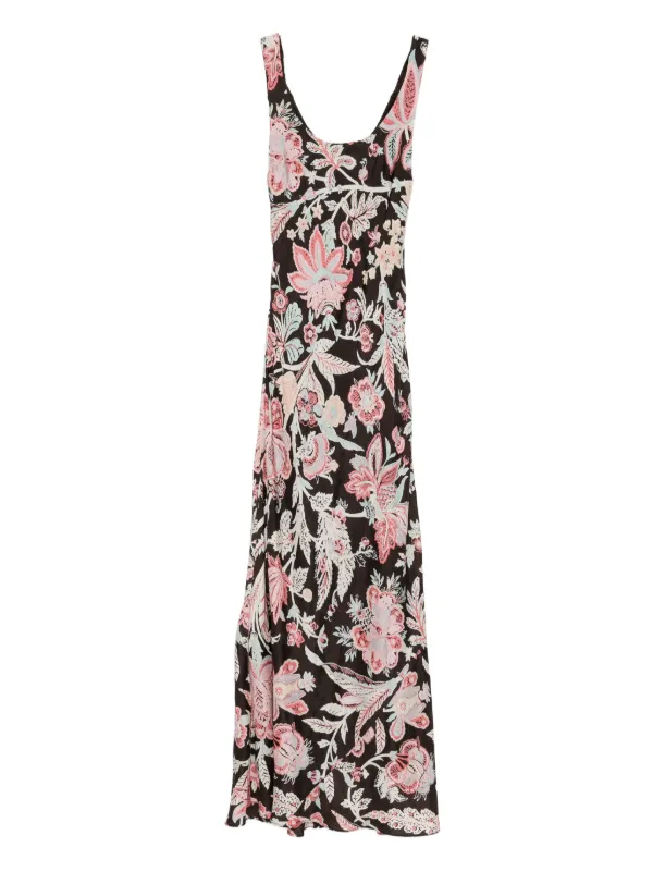 Alix Of Bohemia floral-print Silk Dress | Brown | FARFETCH Alix Of Bohemia floral-print Silk Dress | Brown | FARFETCH