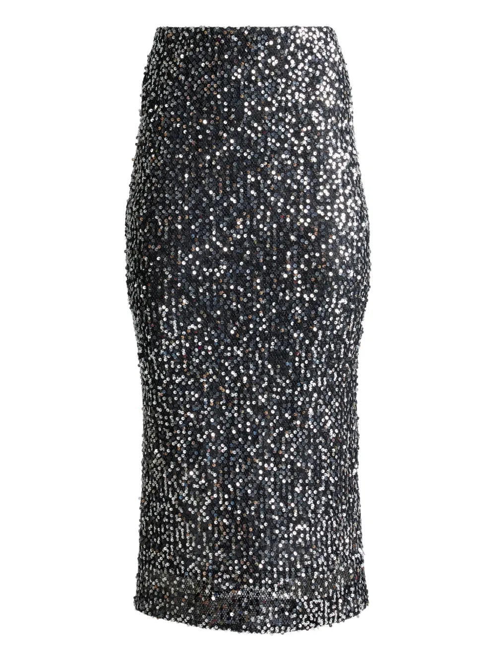 St. John Gonna midi con paillettes - Nero