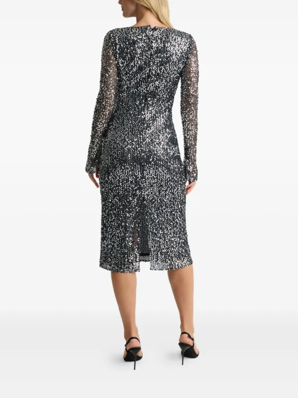 white christmas dresses Lynn Dress In Santa Roma Knit – St. John Knits main image 0