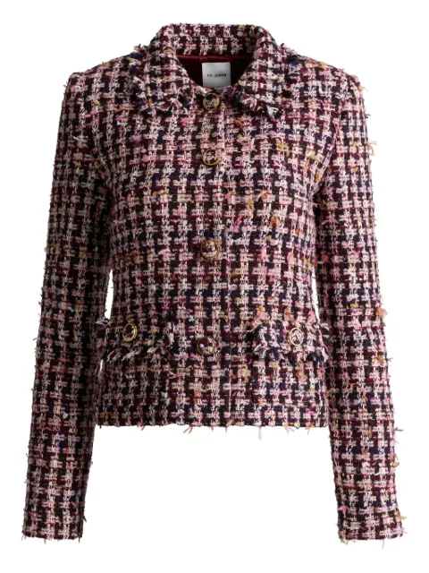St. John houndstooth tweed jacket