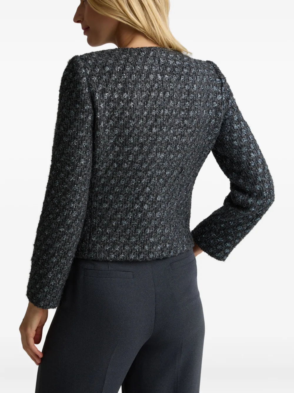  St. John Tweed Jacket - Grey 