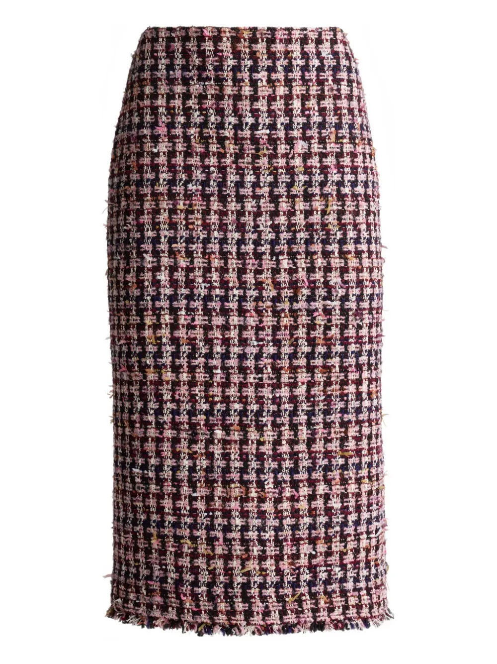 St. John Gonna midi con motivo pied-de-poule - Rosso