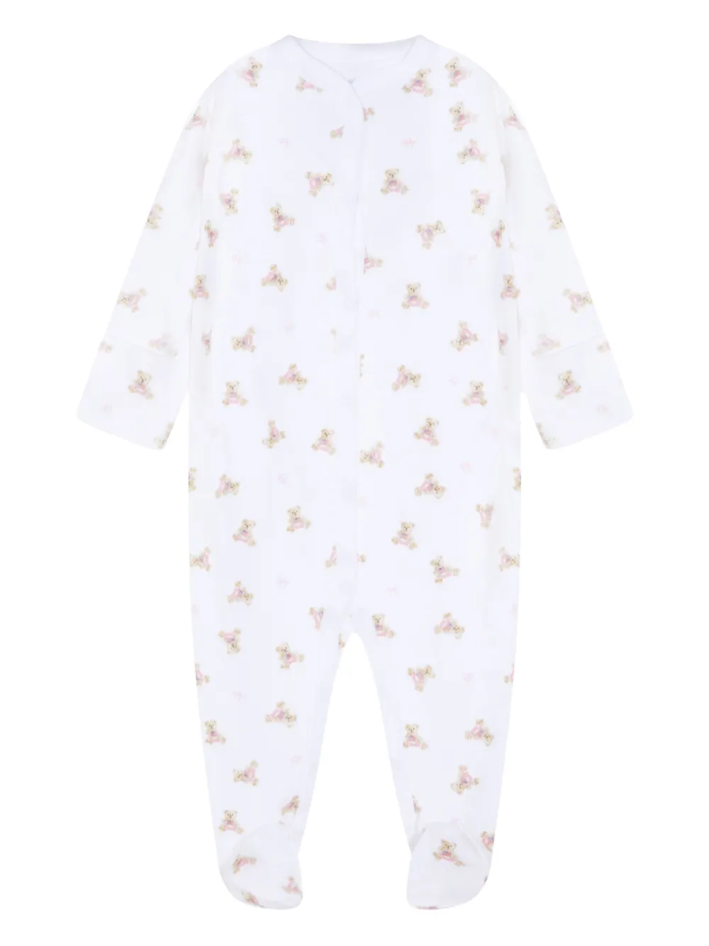 POLO RALPH LAUREN KIDS teddy-print pajamas - ホワイト POLO RALPH LAUREN KIDS teddy-print pajamas - ホワイト