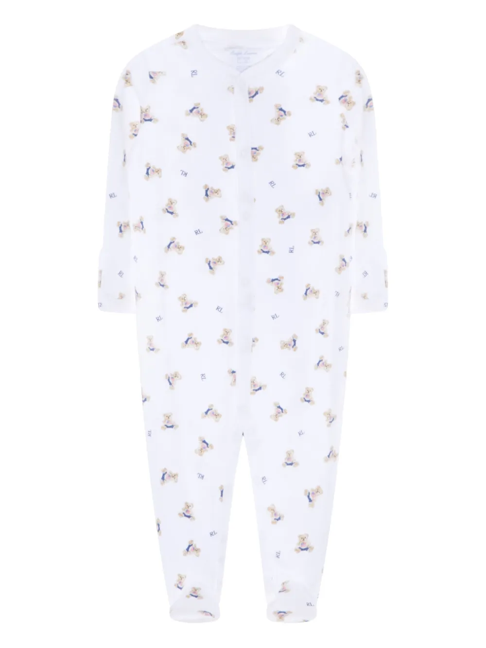 POLO RALPH LAUREN KIDS bear-print pajamas - ホワイト POLO RALPH LAUREN KIDS bear-print pajamas - ホワイト