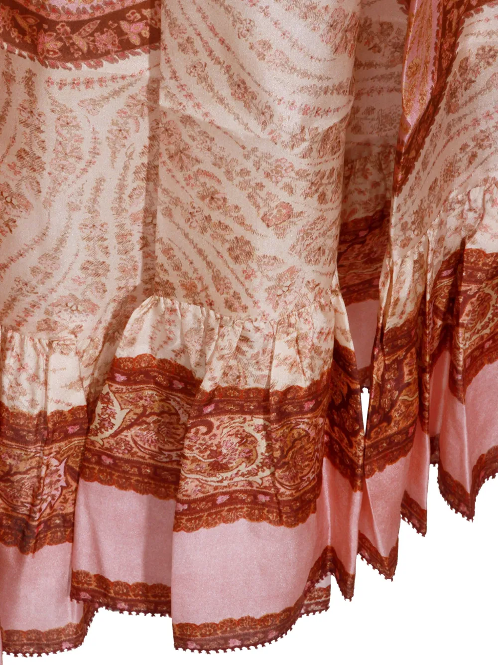 Zimmermann Wanderlust Patterned Silk Maxi Skirt In Multi