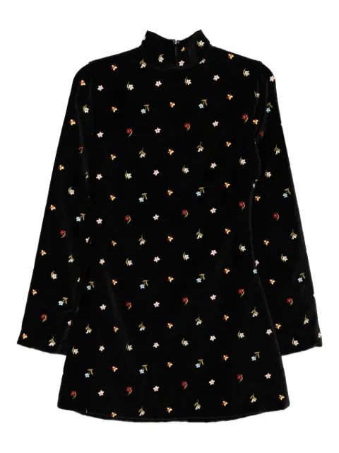 Alix of Bohemia vestido con bordado floral