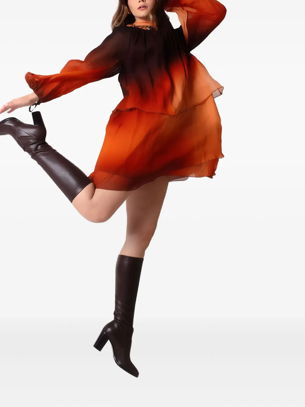 CHUCKIES Gisellea laarzen met hak Bruin