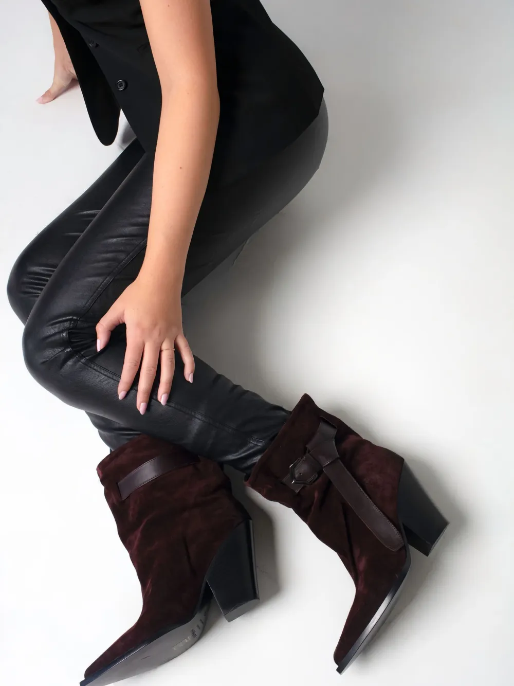 CHUCKIES Laarzen met gespbandje Bruin