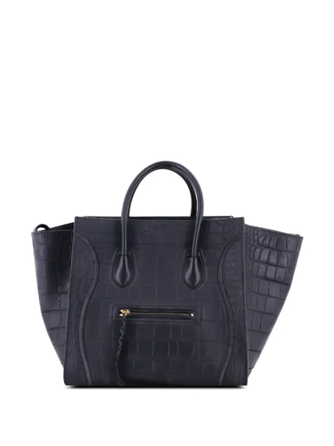 Celine Pre-Owned Crocodile Embossed Phantom Bag Tote Bag