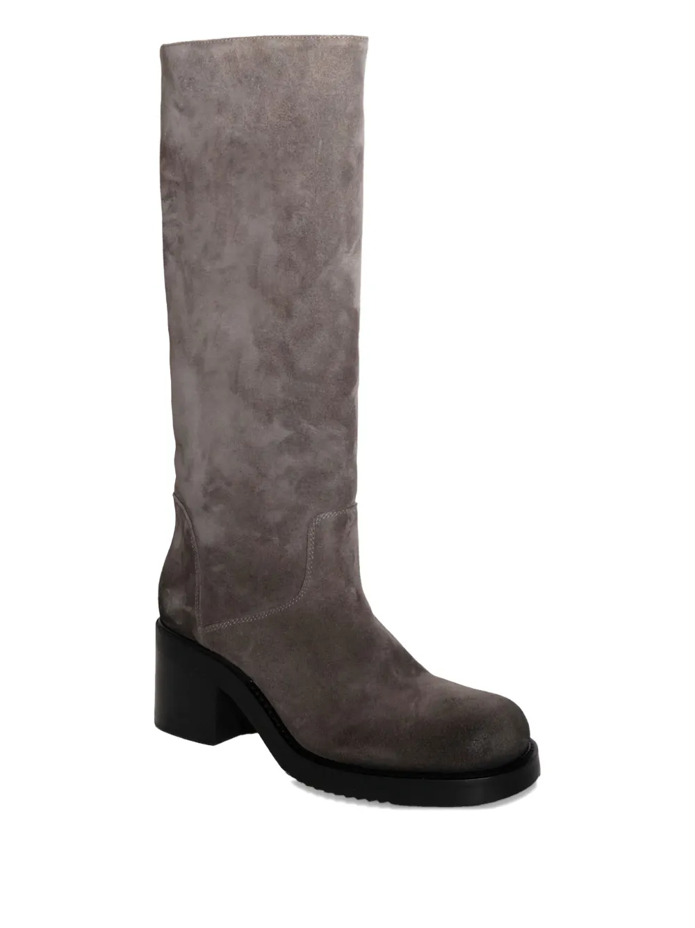CHUCKIES Suede Block Heel Boot | Knee-High Boots | Image 2