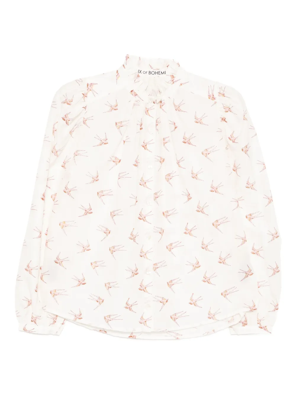 Alix of Bohemia bird-print blouses | White | Image 1