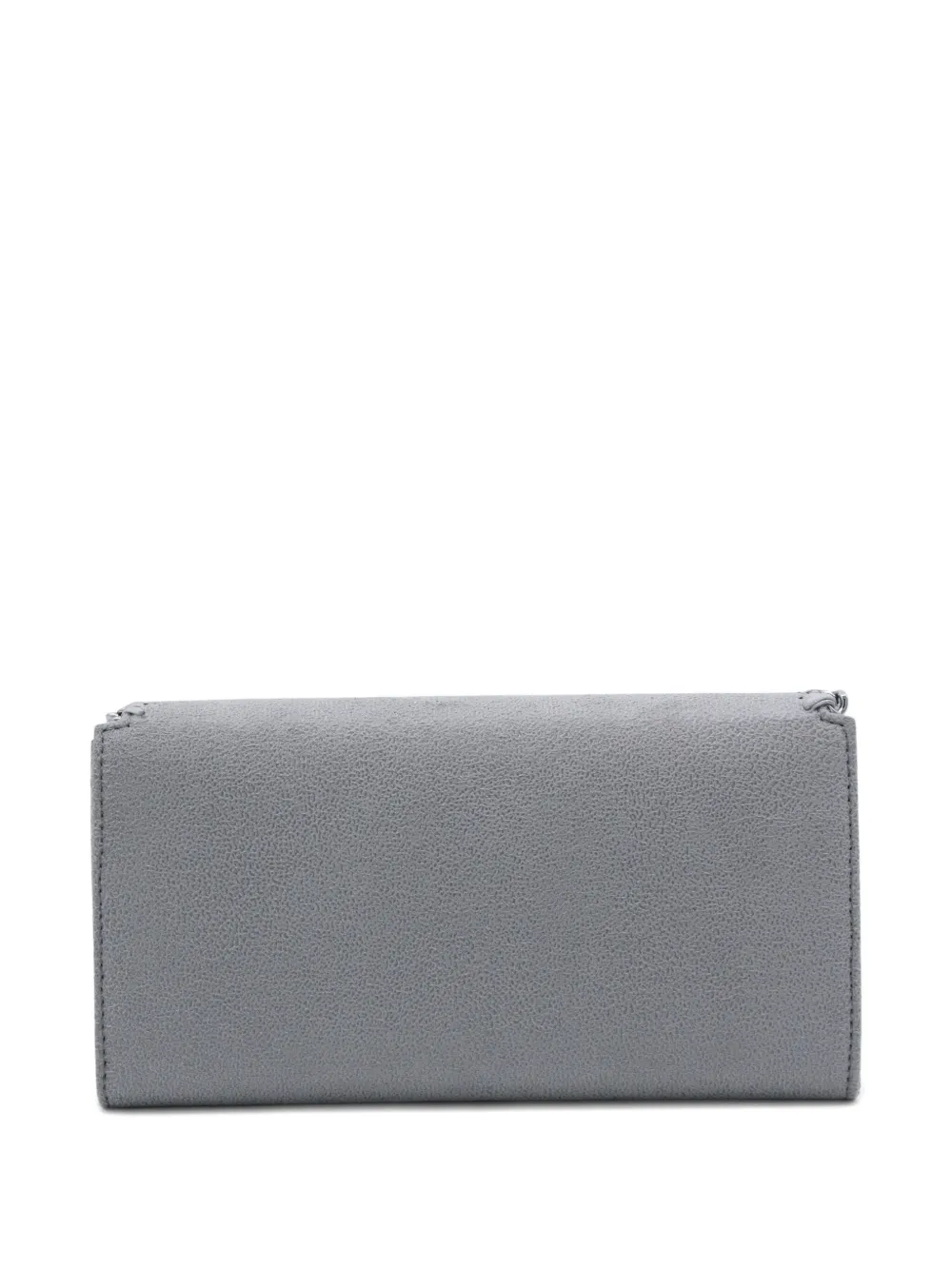 Stella Mccartney Chain Strap Shoulder Bag With Stitch Detailing In Gray