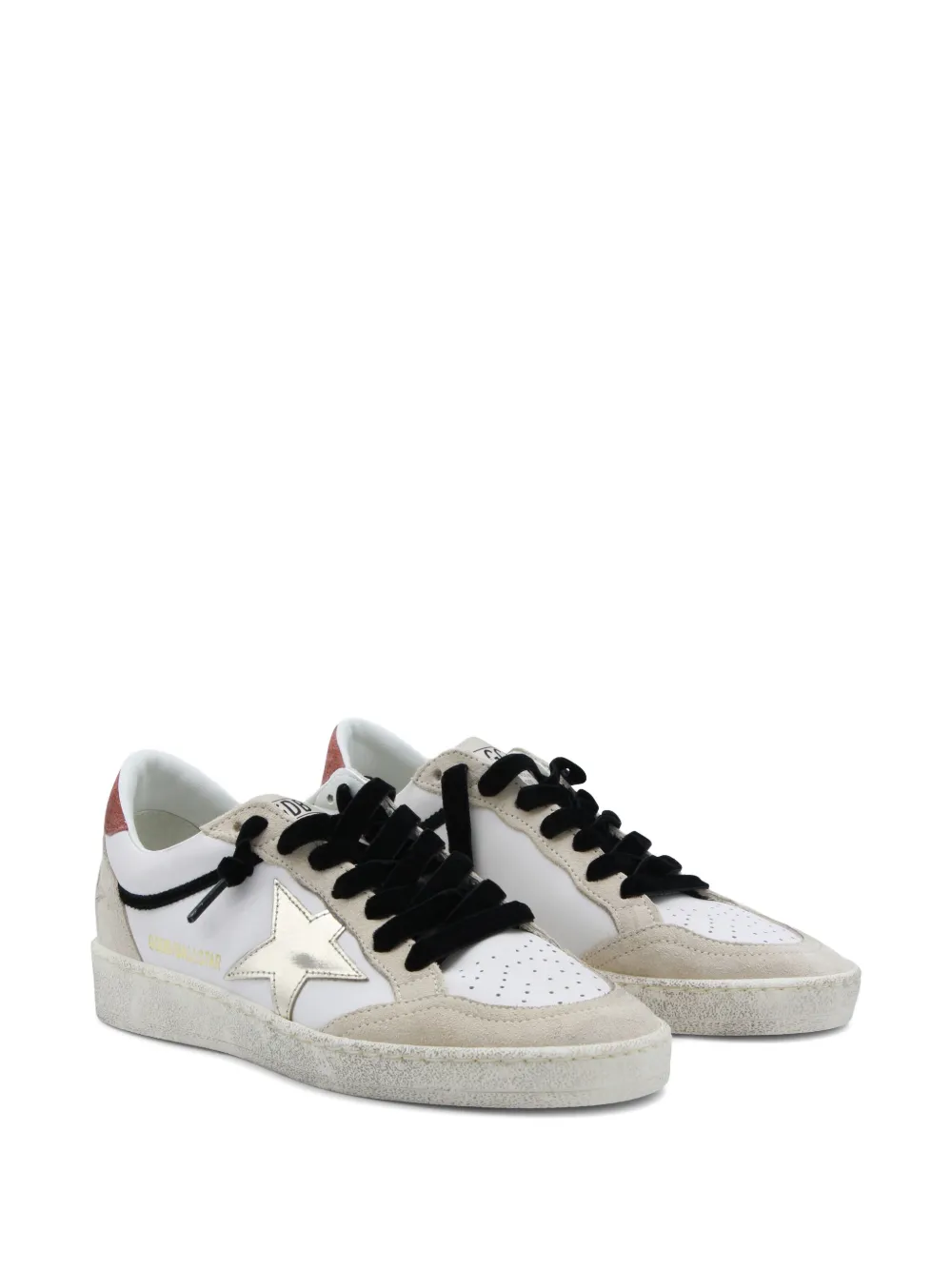 Golden Goose star-detail leather sneakers - Wit