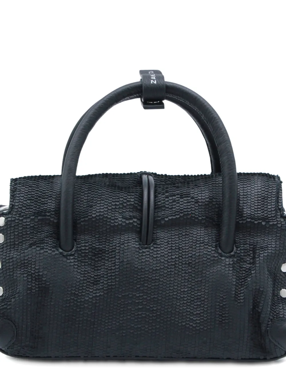 Zanellato Dotta Studded Tote Bag In Black