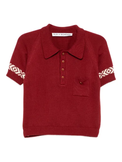 Alix of Bohemia cotton polo top