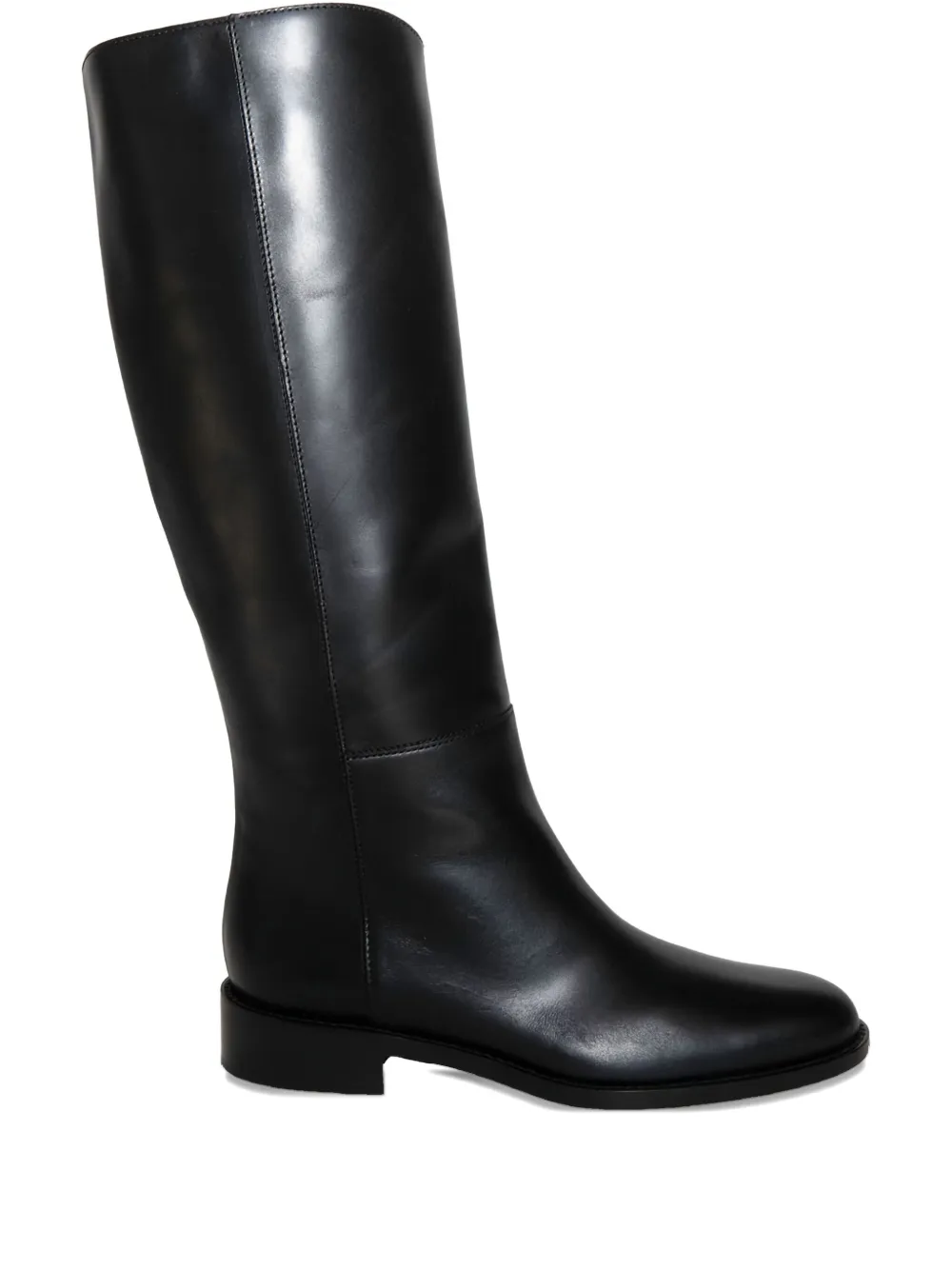 Chuckies Leather Boot In Black