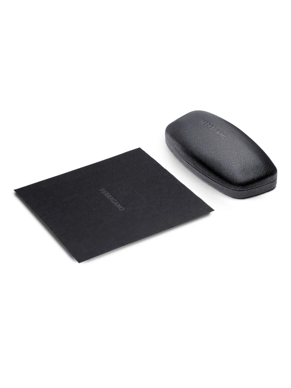 Ferragamo Eyewear Gancini bril met rechthoekig montuur Zwart