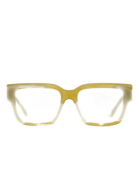 Ferragamo Eyewear rectangular logo glasses