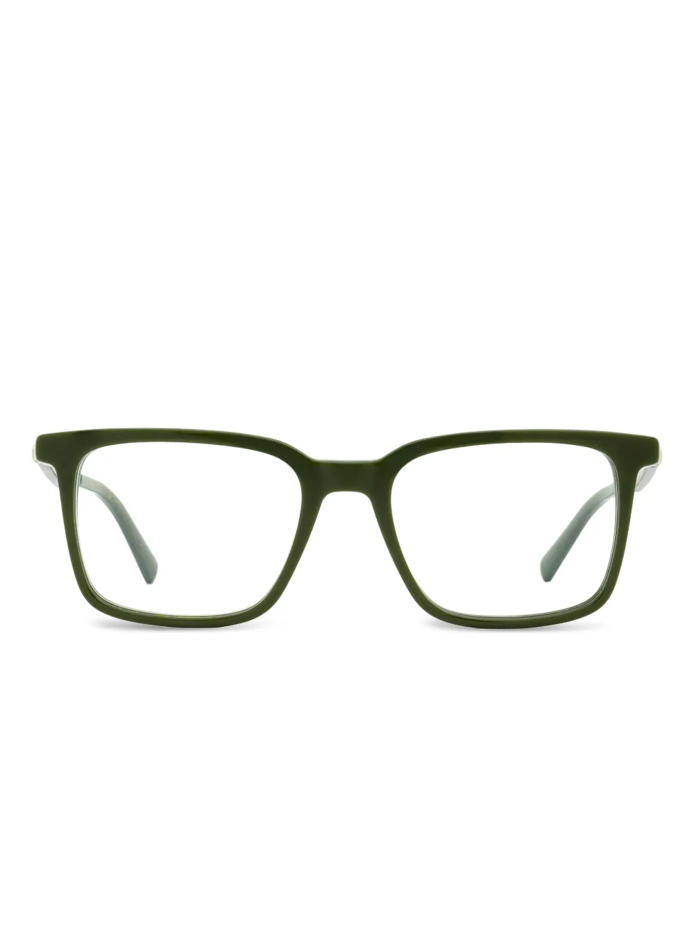Ferragamo Eyewear Gancini rectangular glasses | Green | Image 1