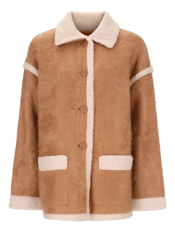 Guest In Residence Grizzly Buttoned Jacket in Neutrals