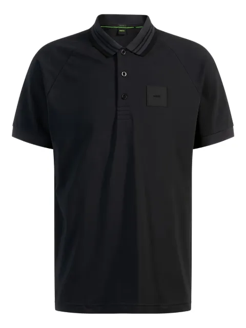 HUGO rib paddy polo shirt
