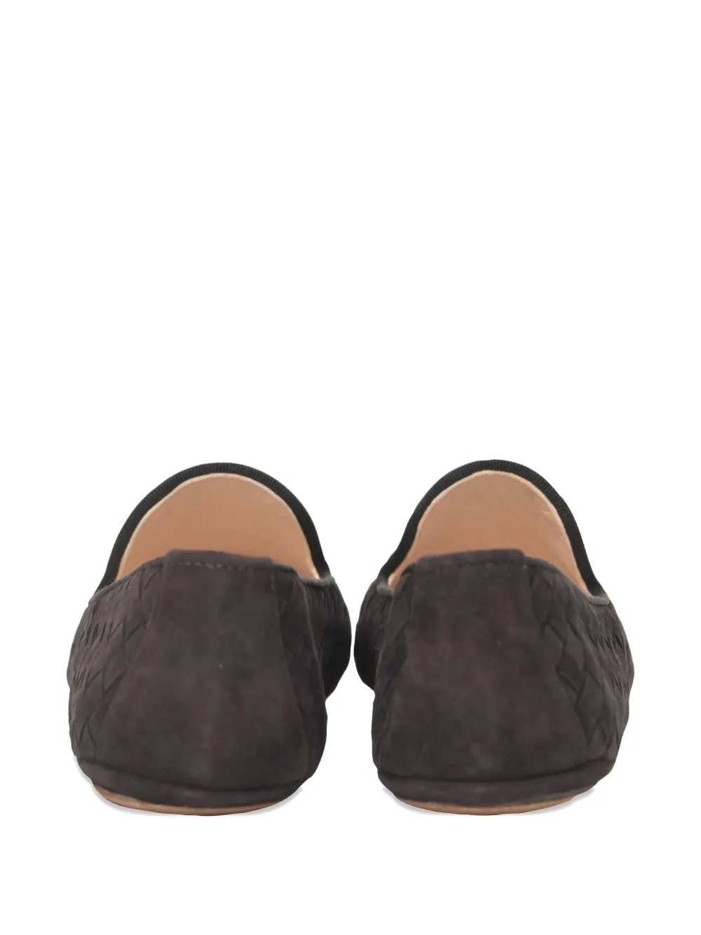 Pre-owned Bottega Veneta Intrecciato Loafers In Brown