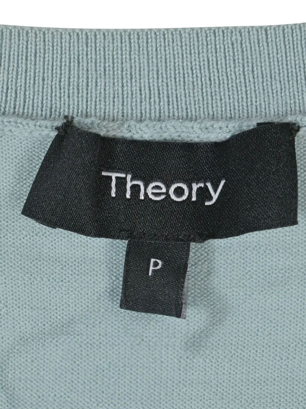 THEORY Pre-owned Crewneck Ribbed-hem Sweater In Blue