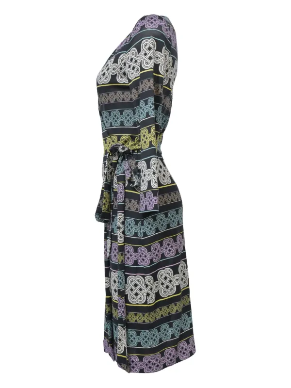 cotton shirt dress for women Avec Les Filles Button Front Dress - Blue Stripe