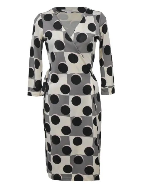 DVF Diane von Furstenberg polka dot wrap dress
