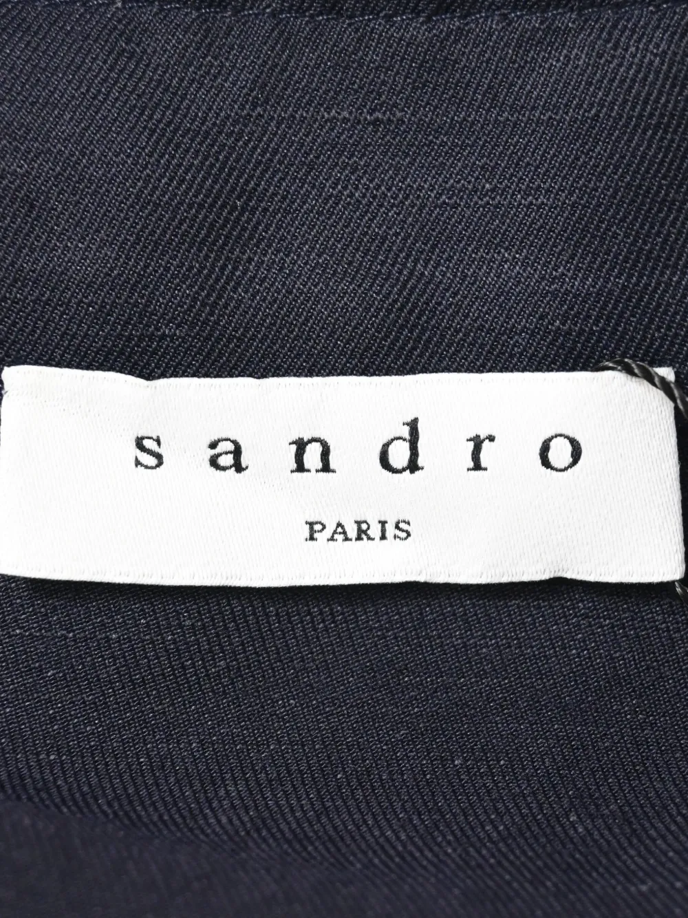 Pre-owned Sandro Gathered Mini Dress In Blue