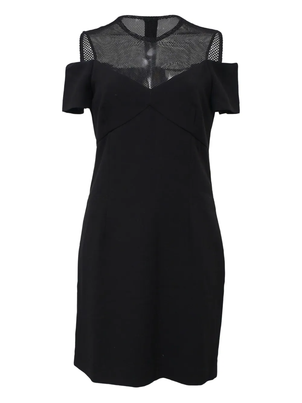 SANDRO mesh-detail midi dress | Black | Image 1