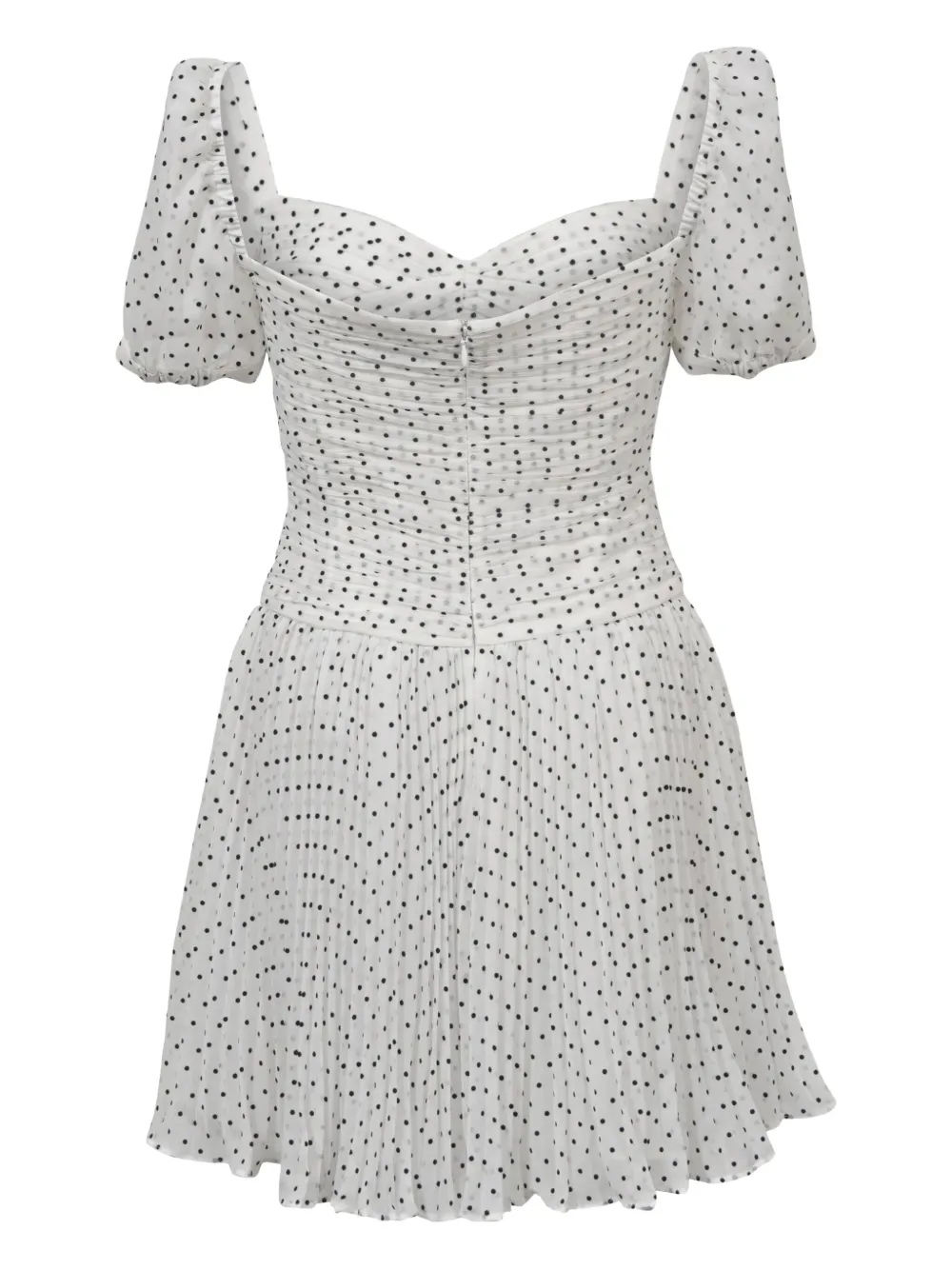 Self-Portrait polka-dot mini dress - Wit