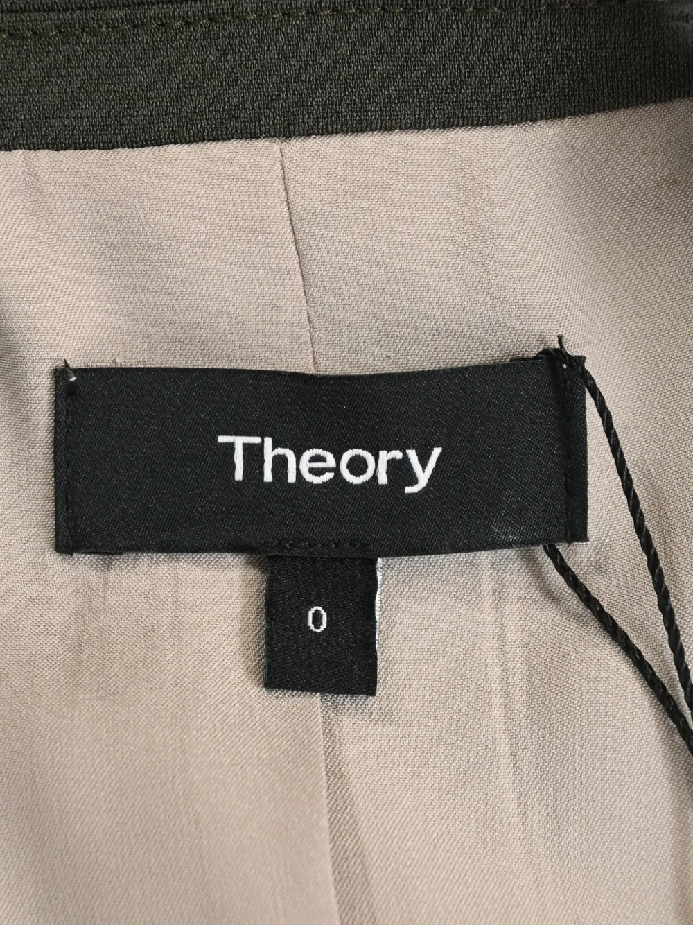 Pre-owned Theory Single-breasted Flap-pocket Blazer In Green