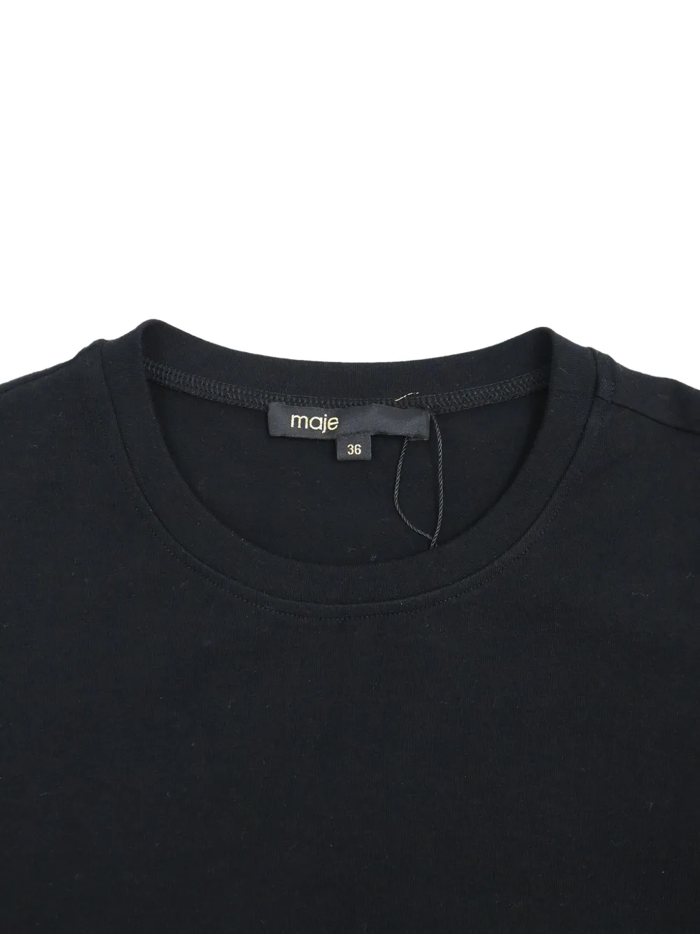 MAJE Pre-owned Floral-print Midi Dress In Black