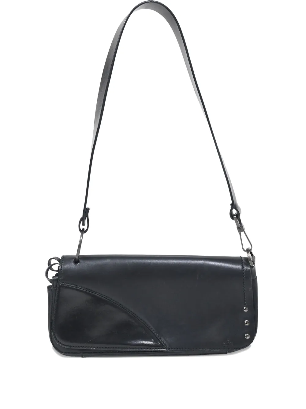 Pre-owned Gucci Studded-detail Shoulder Bag In Black