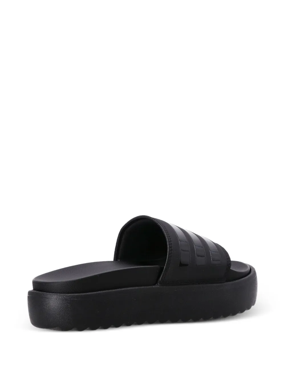 adidas Adilette slippers met plateauzool Zwart